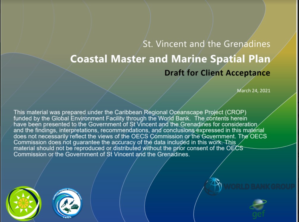 St. Vincent and the Grenadines Coastal Master and Marine Spatial Plan