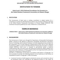 Government of Saint Lucia - Saint Lucia’s 2024 National Greenhouse Gas Inventory to the United Nations Framework Convention on Climate Change