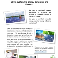 OECS Energy Company and Expert Registry Call 